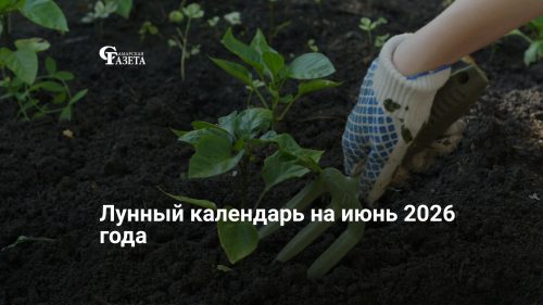 Лунный календарь на июнь 2026 года